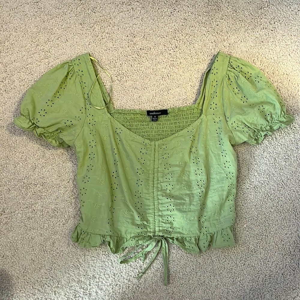 Adorable green top